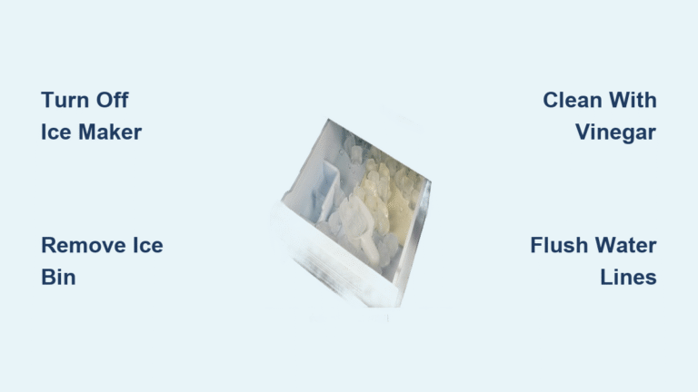 How to Clean Ice Maker in Fridge Door
