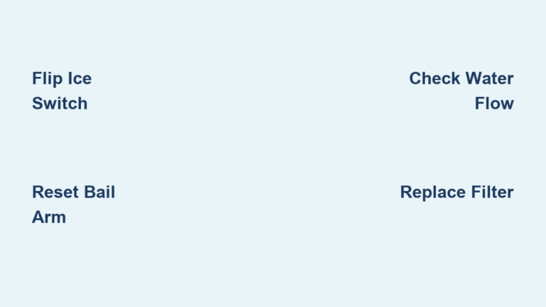 GE Ice Maker Not Working? Fix It Fast