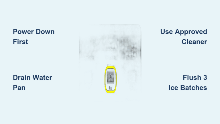 How to Clean Ice Maker with Clean Button
