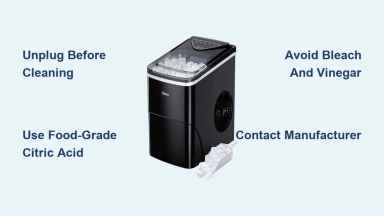 How to Clean Silonn Ice Maker