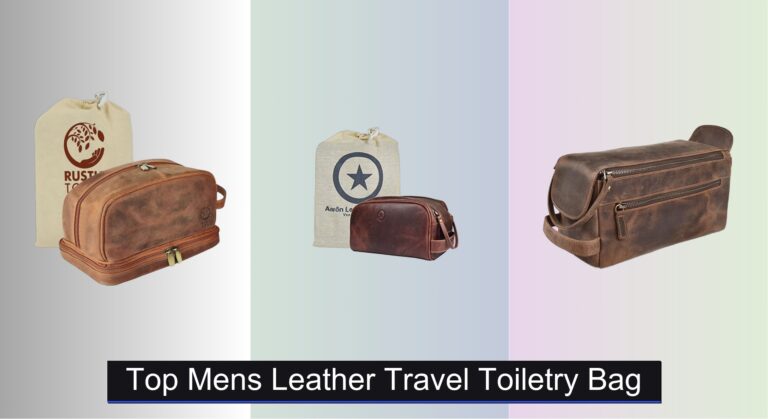 8 Best Men’s Leather Travel Toiletry Bags of 2026